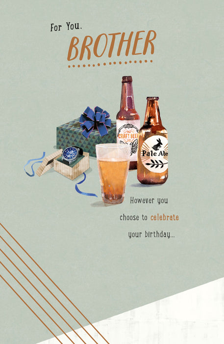 Birthday Brother Greeting Card From Thinking Of You Core Line Conventional 746817 F14105