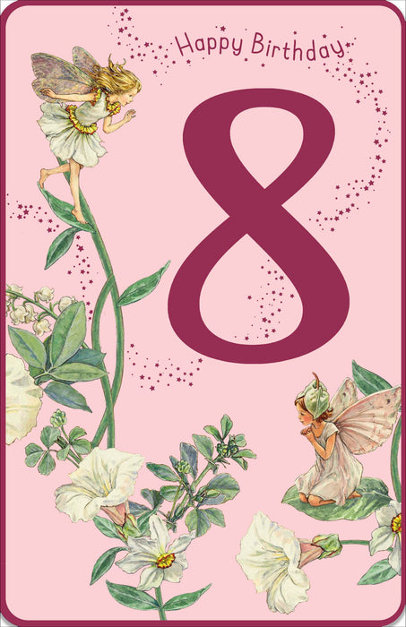 Birthday 8th Girl Greeting Card From Flower Fairies Traditional 751666 G646