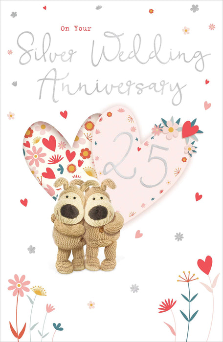 Anniv Wedd 25th Greeting Card From Boofle Cute 753219 B892