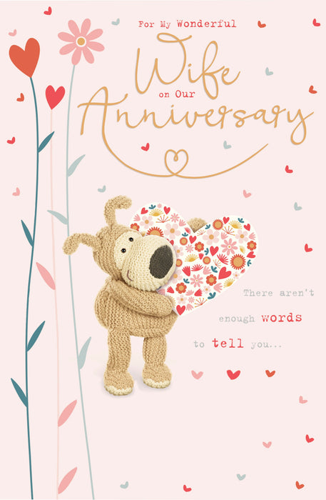 Anniv Wedd Wife Greeting Card From Boofle Cute 753221 B14167