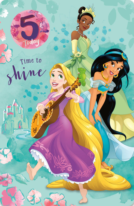 Birthday 5th Girl Greeting Card From Disney Princess Juvenile 753913 G14109