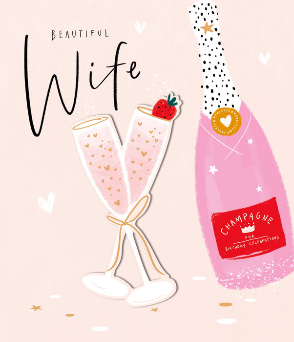 Anniv Wedd Wife Greeting Card From Mimosa Fizz Conventional 754926 B10119