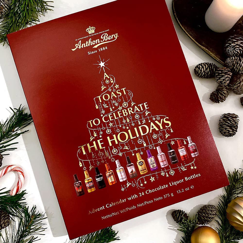 Anthon Berg Chocolate Liqueurs Advent Calendar with Famous Liqueur