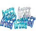 Blue Glitz Happy Birthday Table Confetti - Sweets 'n' Things