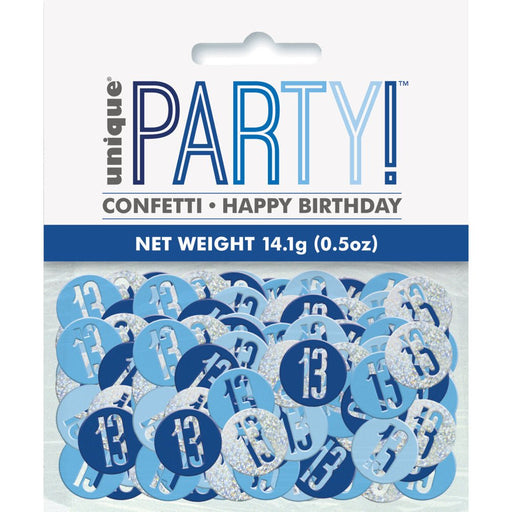 Glitz Blue 13 Table Confetti .5Oz - Sweets 'n' Things