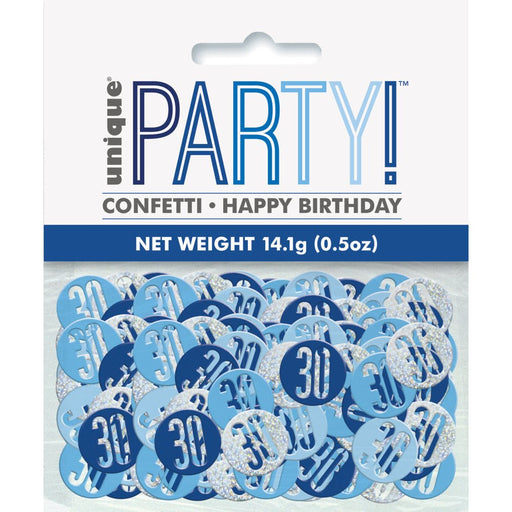 Glitz Blue 30 Table Confetti .5Oz - Sweets 'n' Things