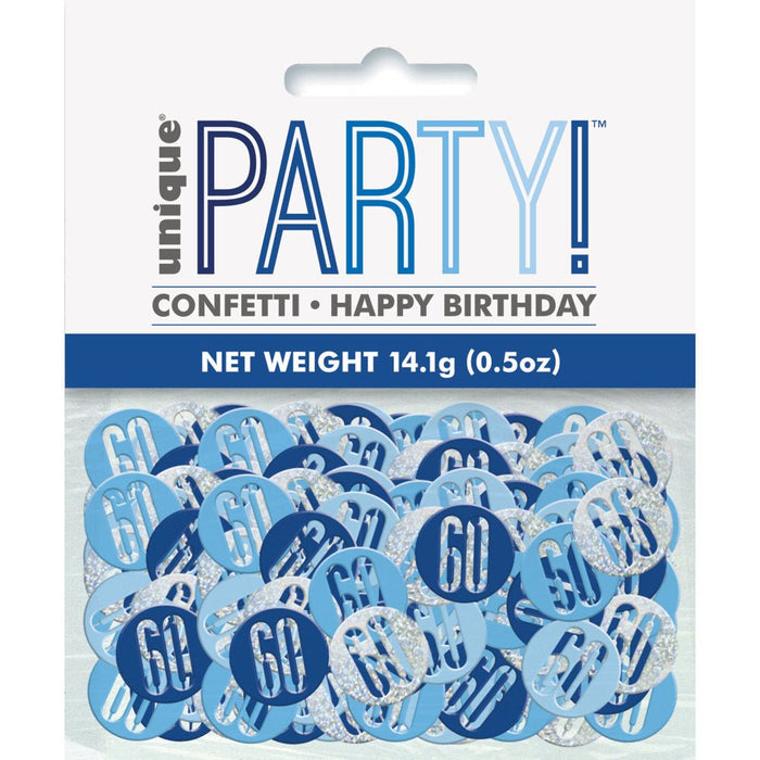 Glitz Blue 60 Table Confetti .5Oz - Sweets 'n' Things