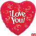 I Love You Heart Shaped Foil Balloon (Optional Helium Inflation) - Sweets 'n' Things