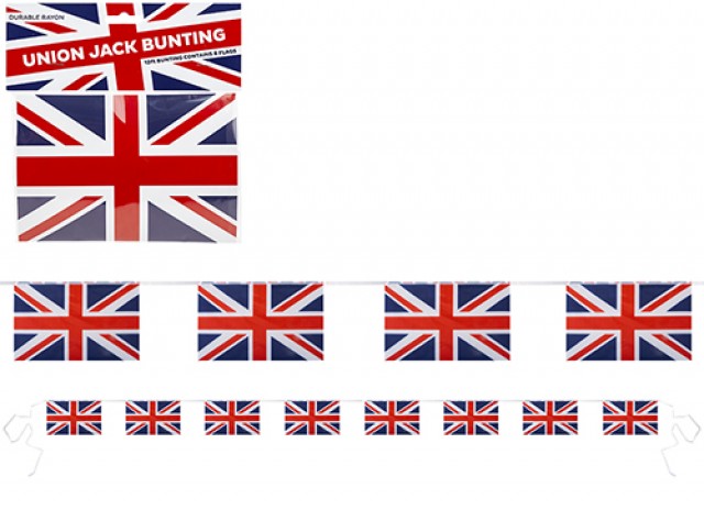 Union Jack Flag Bunting 12ft [More Stock in Store]