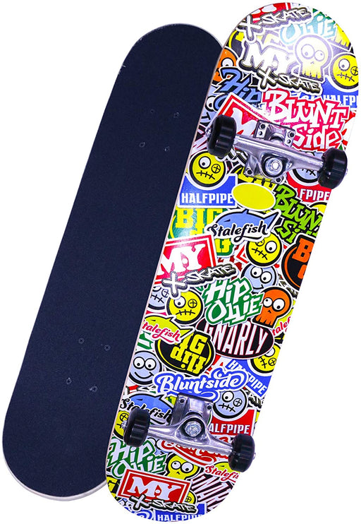 M.Y X-Skate Complete Skateboard 31" Double Kick Beginner Skateboard - Sweets 'n' Things