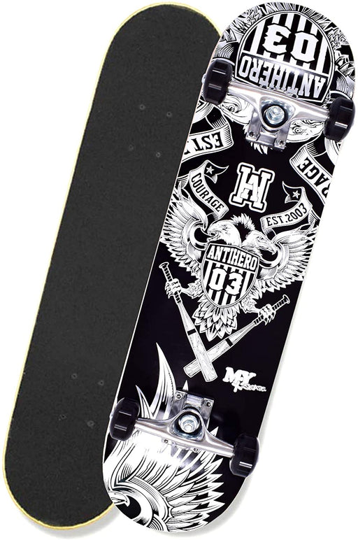 M.Y X-Skate Complete Skateboard 31" Double Kick Beginner Skateboard - Sweets 'n' Things