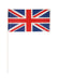 Union Jack Hand Flag with Stick (29cm x 17cm) - Sweets 'n' Things